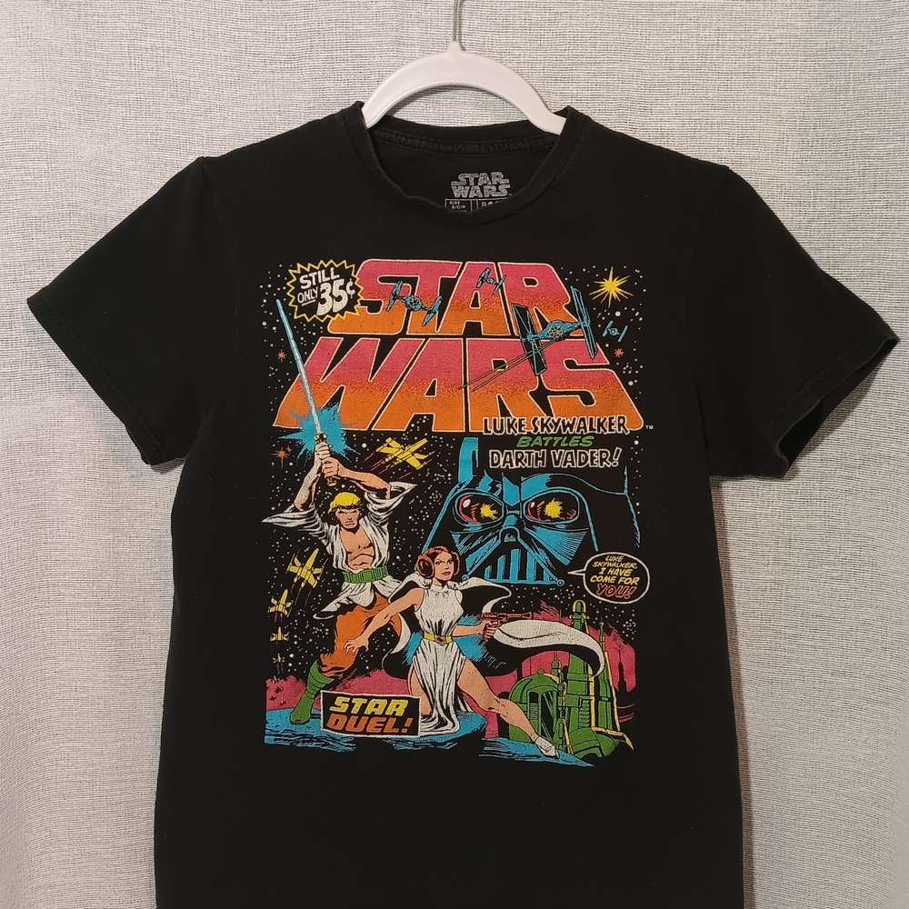 Star Wars Black Tee with Colorful Graphic